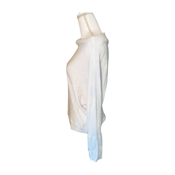 Cherish White Off-Shoulder Knit Sweater – Size Large (Preloved) - Picture 3 of 3